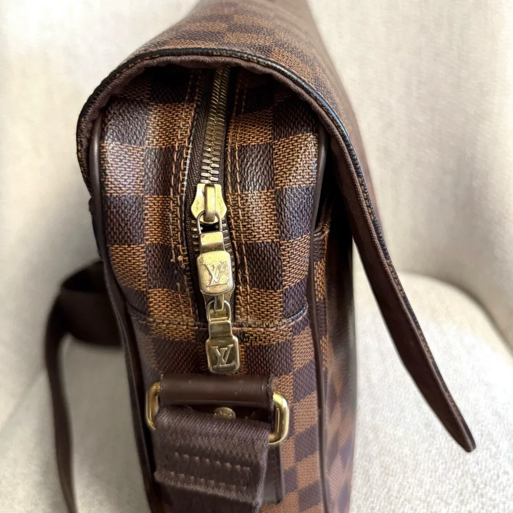 Authentic Louis Vuitton Ebene Shelton MM Damier unisex messanger bag brown - Picture 10 of 16